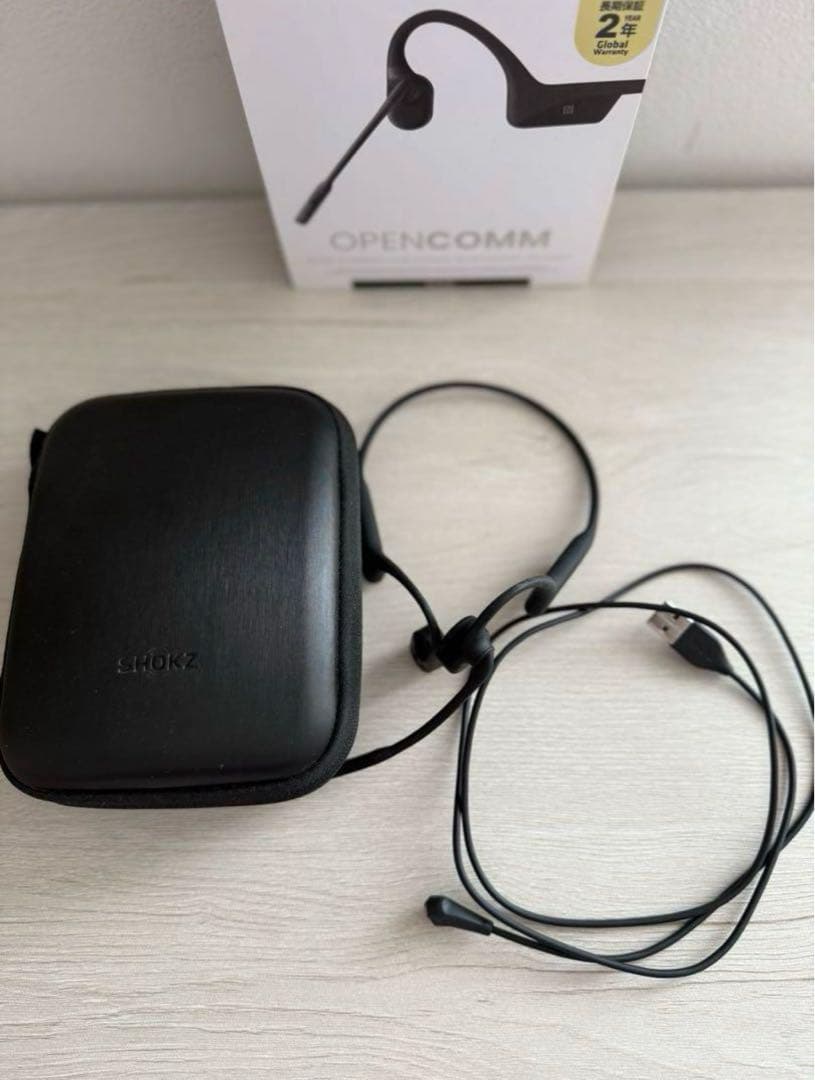 y*９様 SHOKZ OPENCOMM 骨伝導イヤホン ブラック