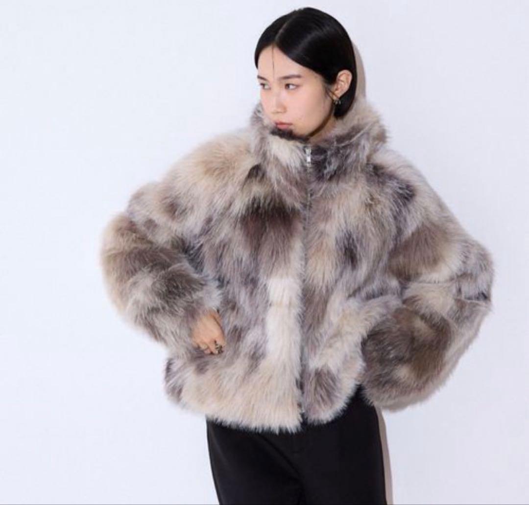 JEANASIS MIX ファーブルゾン コート 毛皮