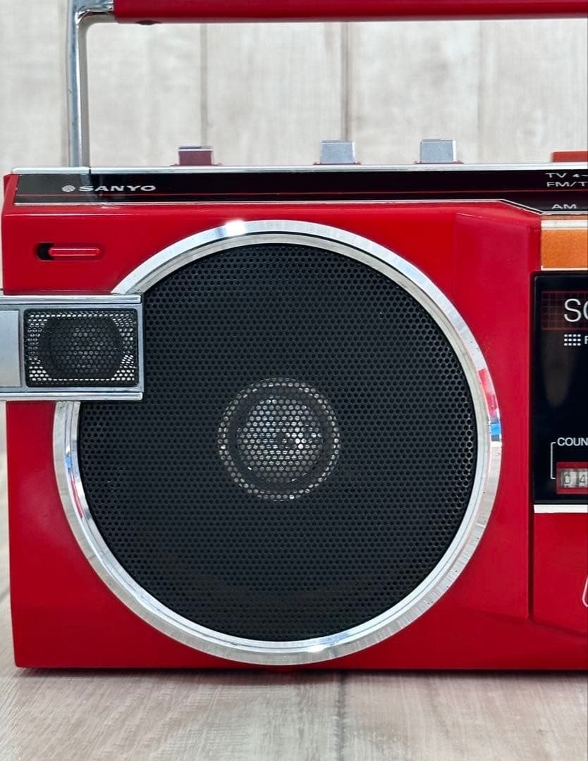【動作品】ラジカセ SANYO MR-U4SS 当時物ラジオFM/AM