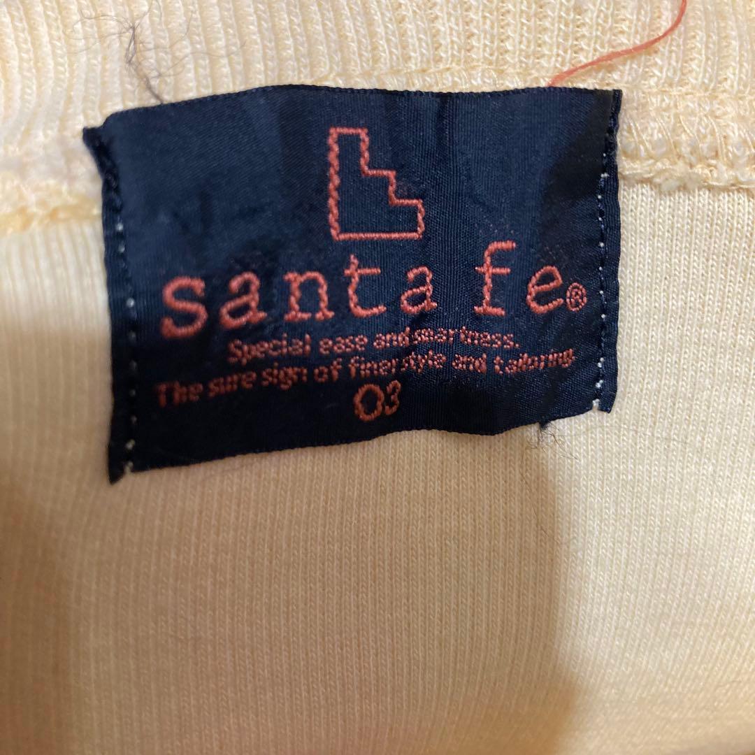 santa fe イエロー オーバーサイズ トレーナー　総刺繍　レア　サンタフェ