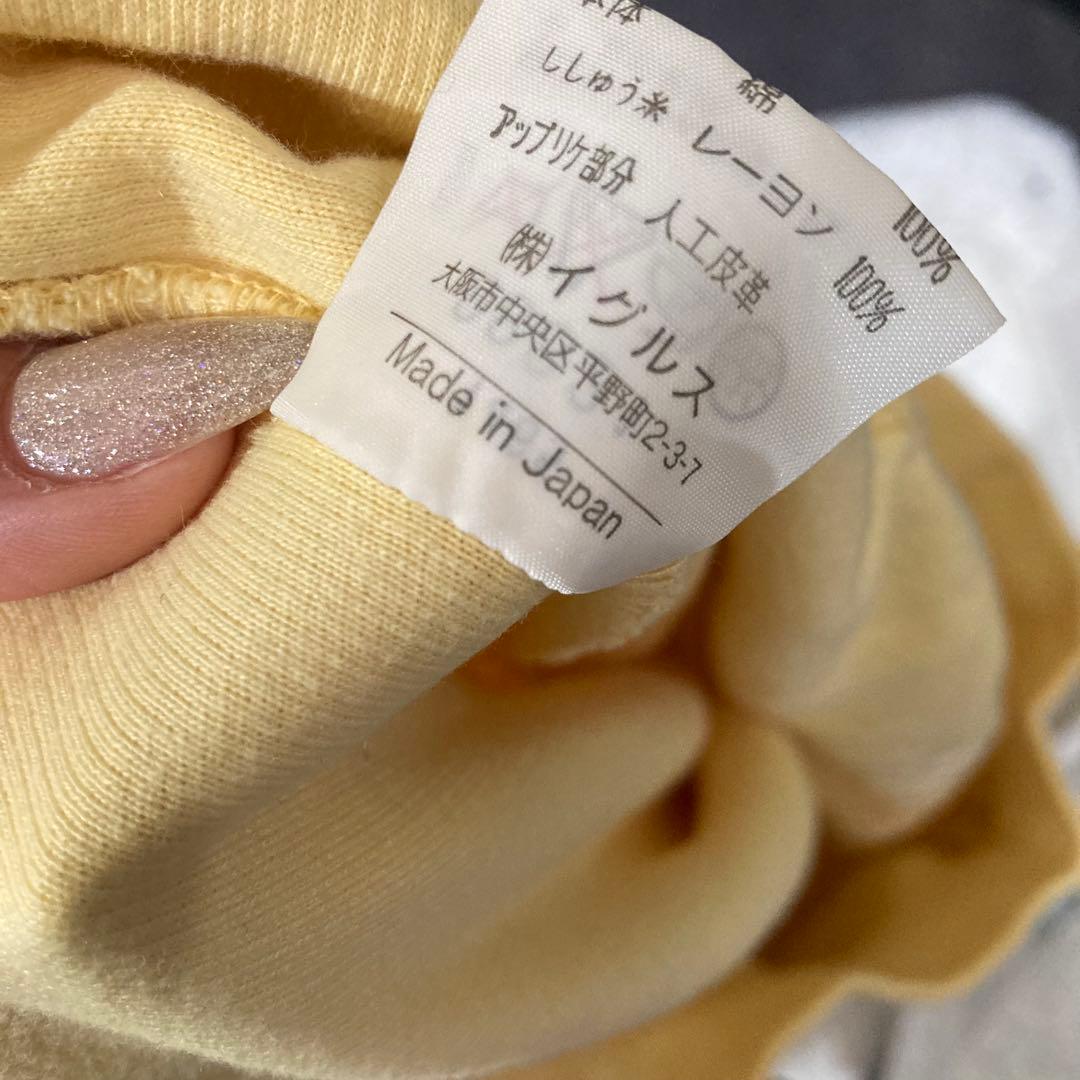 santa fe イエロー オーバーサイズ トレーナー　総刺繍　レア　サンタフェ