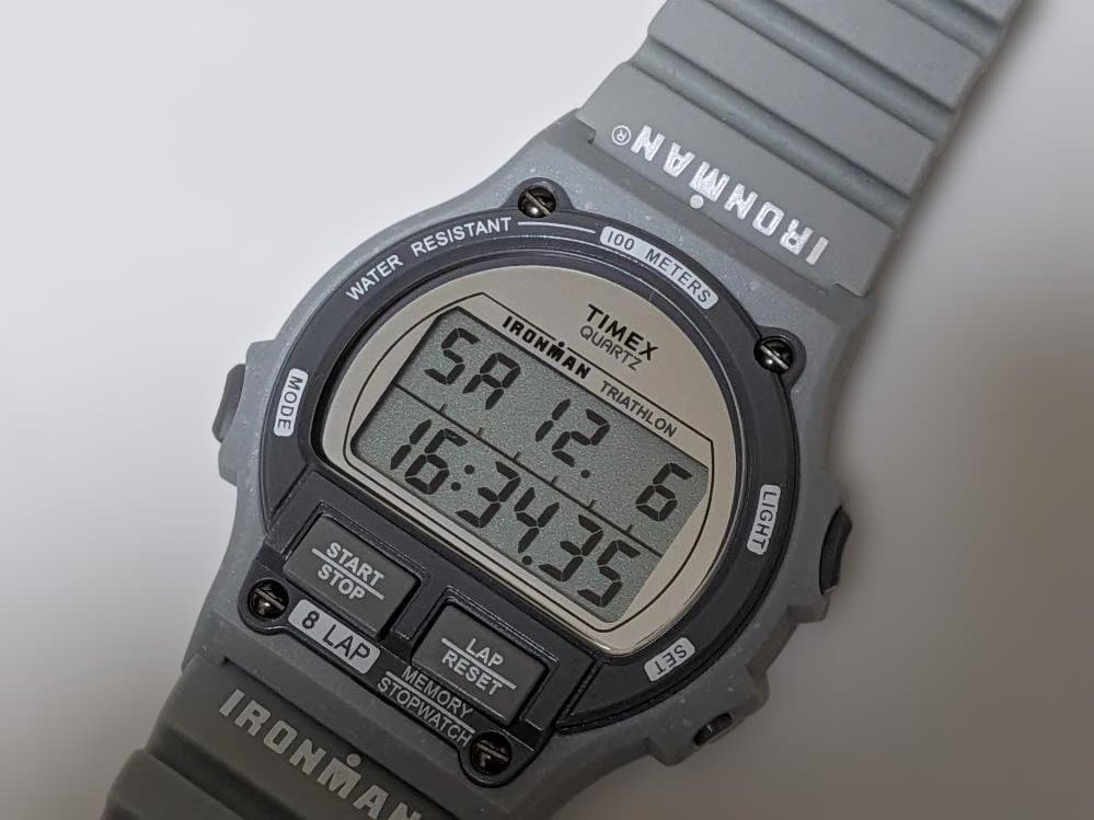 TIMEX IRONMAN ®8LAP W5M54500SW稼働品