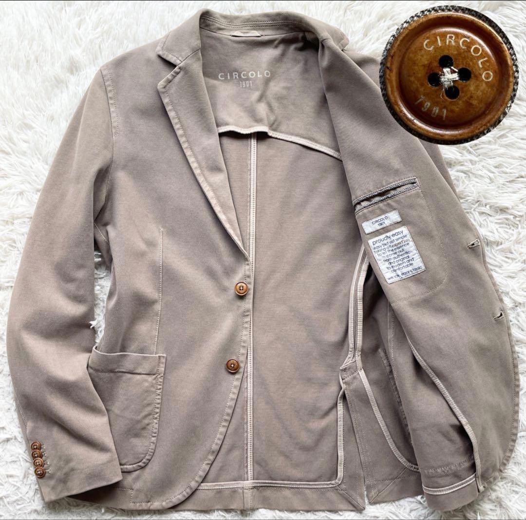 k*a様 CIRCOLO ストレッチ アンコンジャケット パイピング ロゴ刻印ウ