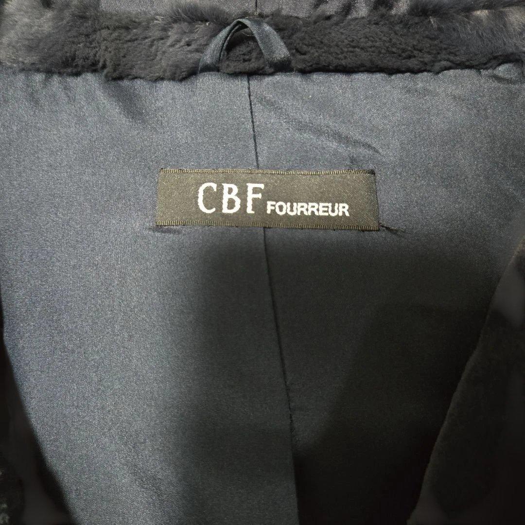 CBF FOURREUR ウィーゼル シルク100% ダッフル コート