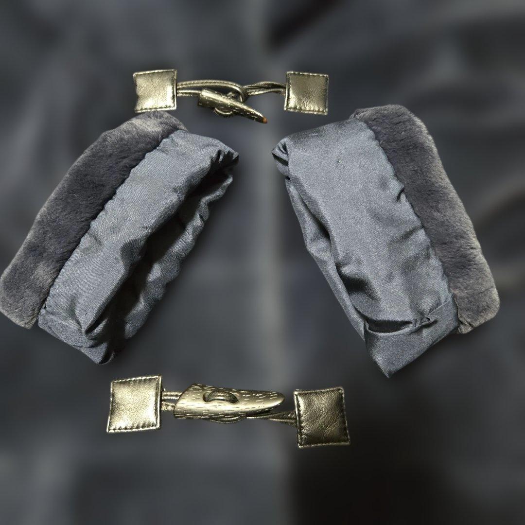 CBF FOURREUR ウィーゼル シルク100% ダッフル コート