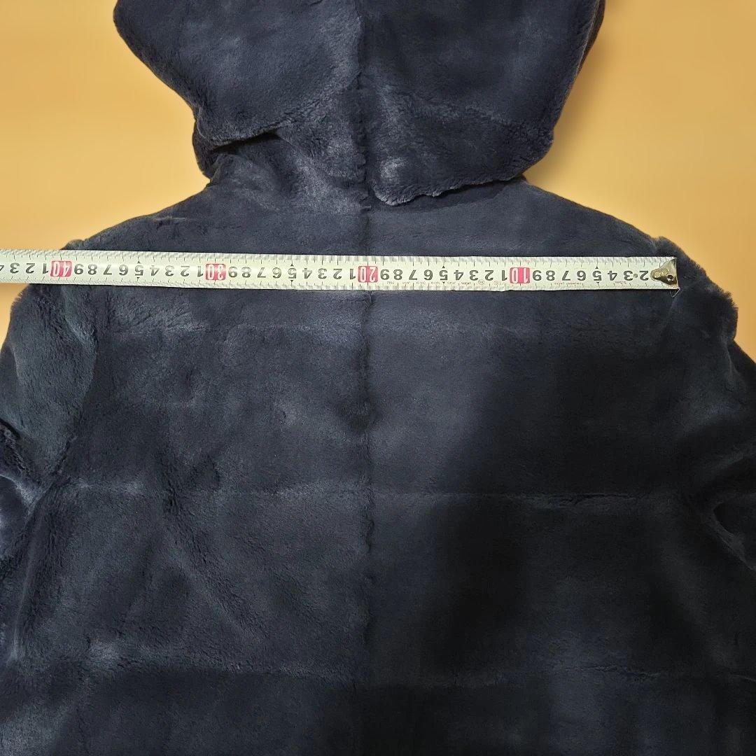 CBF FOURREUR ウィーゼル シルク100% ダッフル コート