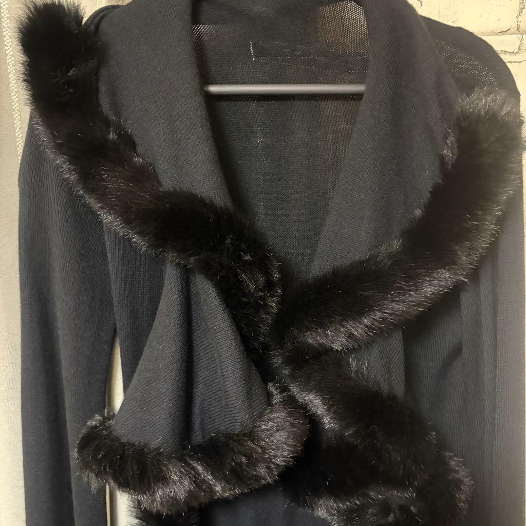 alice auaaファーニット ロングカーディガン 公式