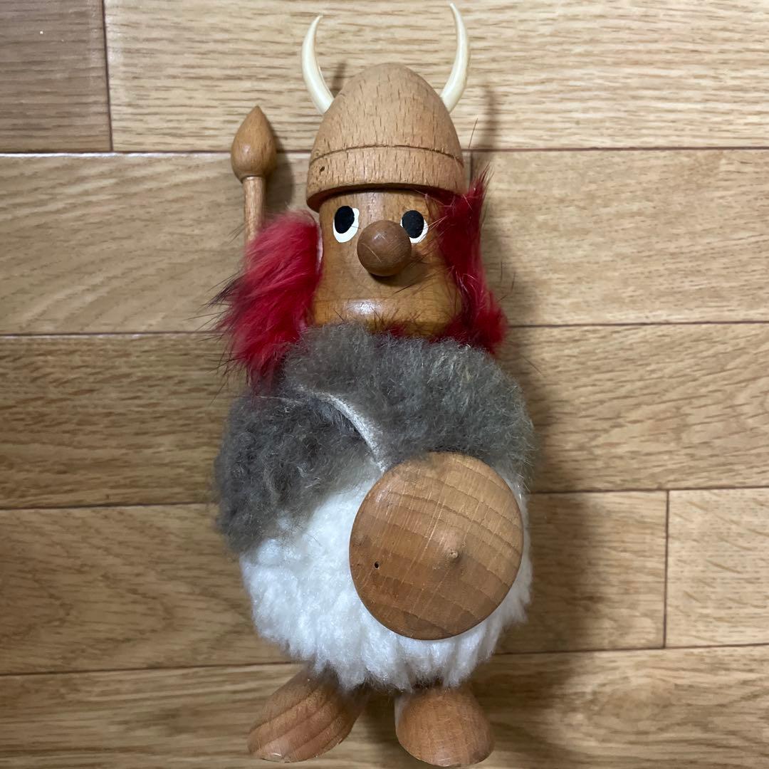 ヴィンテージ　ノギンス人形北欧 デンマーク　バイキング　3体セット