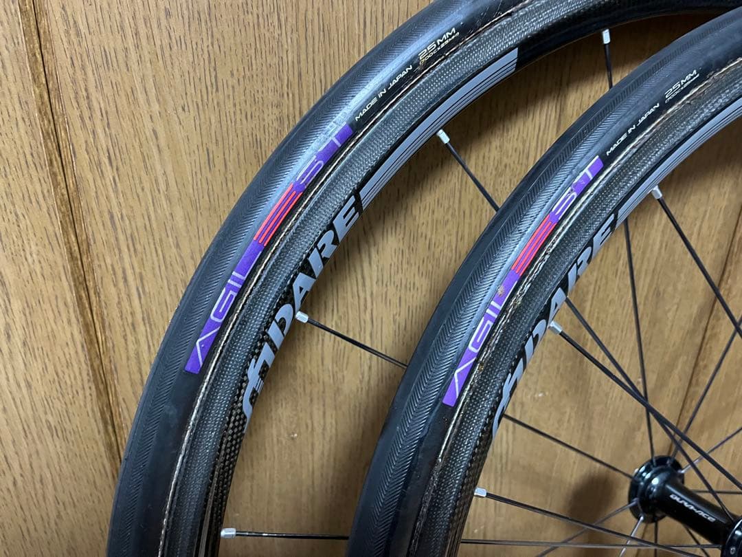 カーボンチューブラーホイール 中古 リムブレーキ