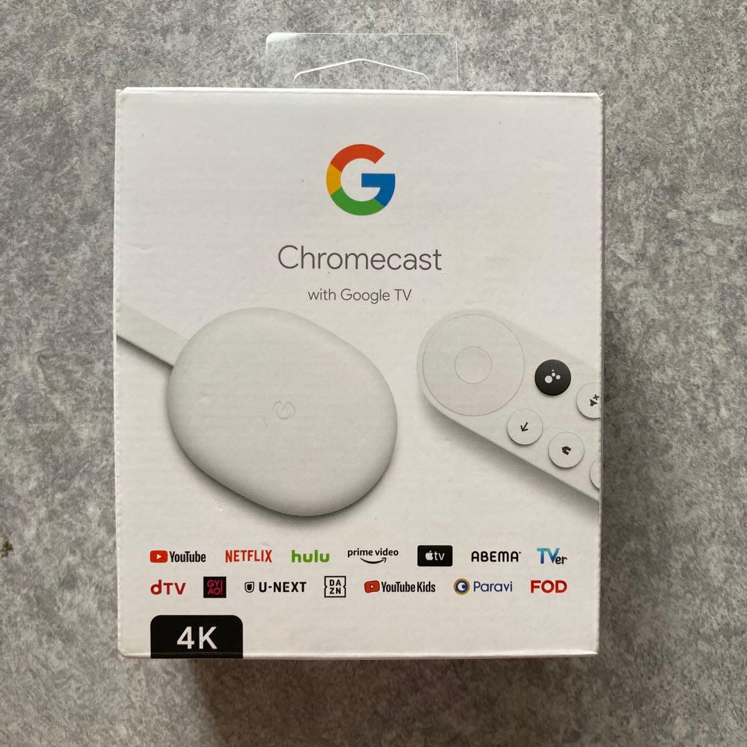 中古 Chromecast with Google TV 4K スノー
