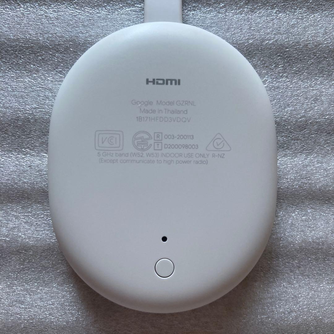 中古 Chromecast with Google TV 4K スノー