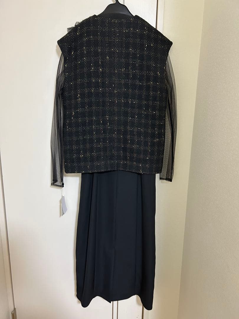 新品タグ付き　et.UNiVER オケージョンドレス　ブラック