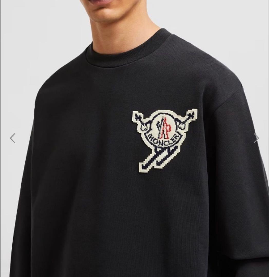 美品　MONCLER スキー　ワッペン付き　ロゴ　トレーナー