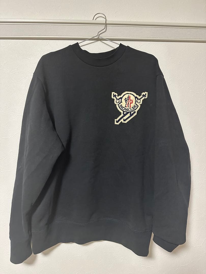 美品　MONCLER スキー　ワッペン付き　ロゴ　トレーナー