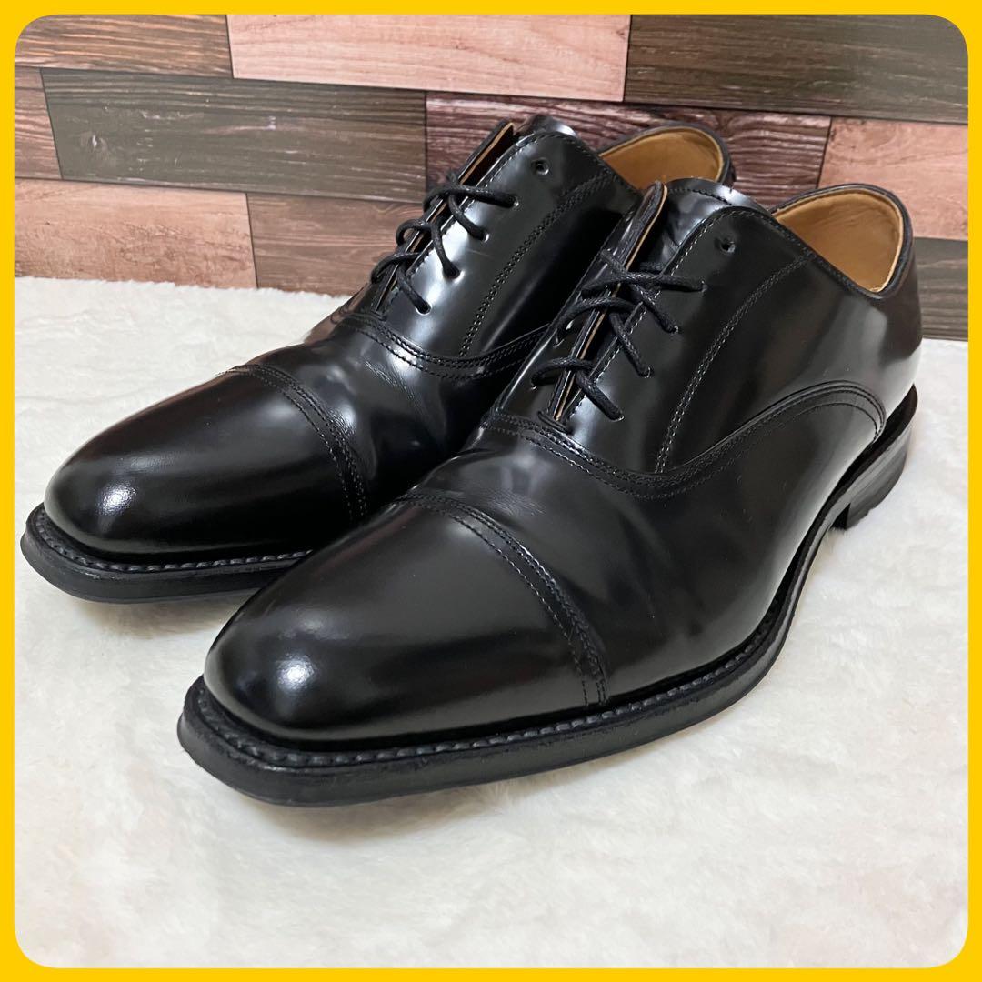 美品 REGAL ストレート 革靴 25.5EEE ビジネス シューズ 黒 革