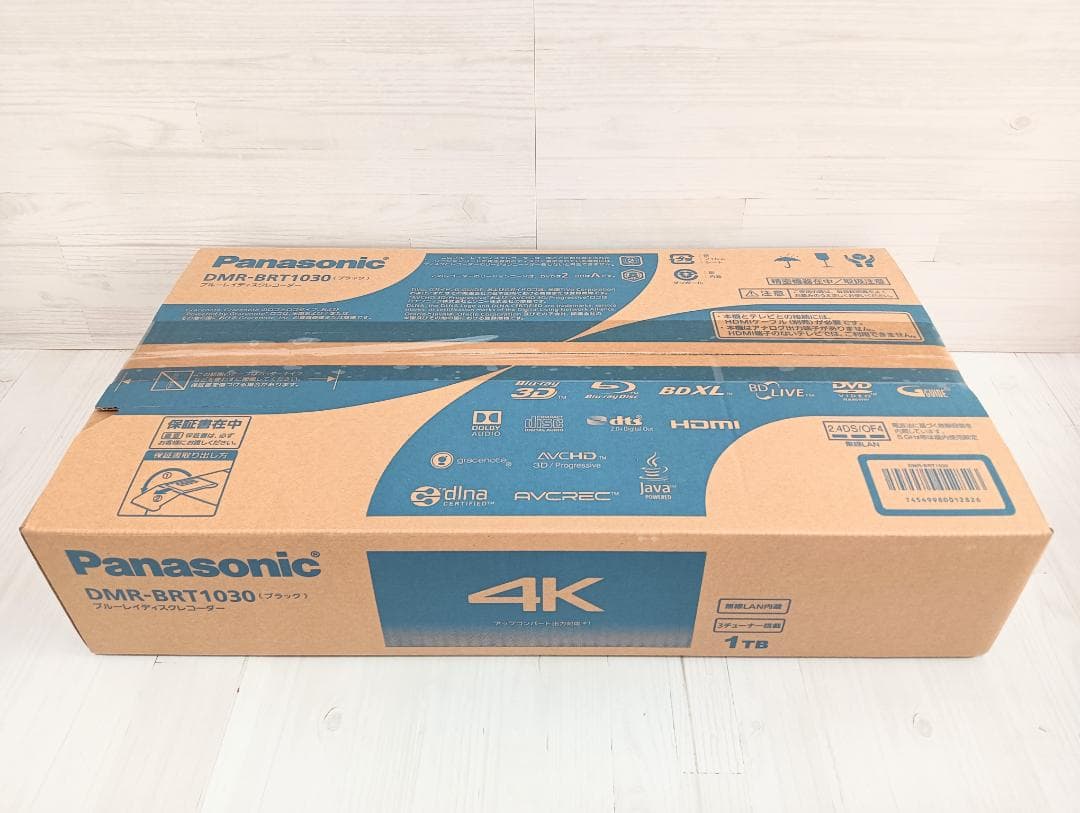 【未開封】Panasonic DMR-BRT1030 4K ブルーレイレコーダー
