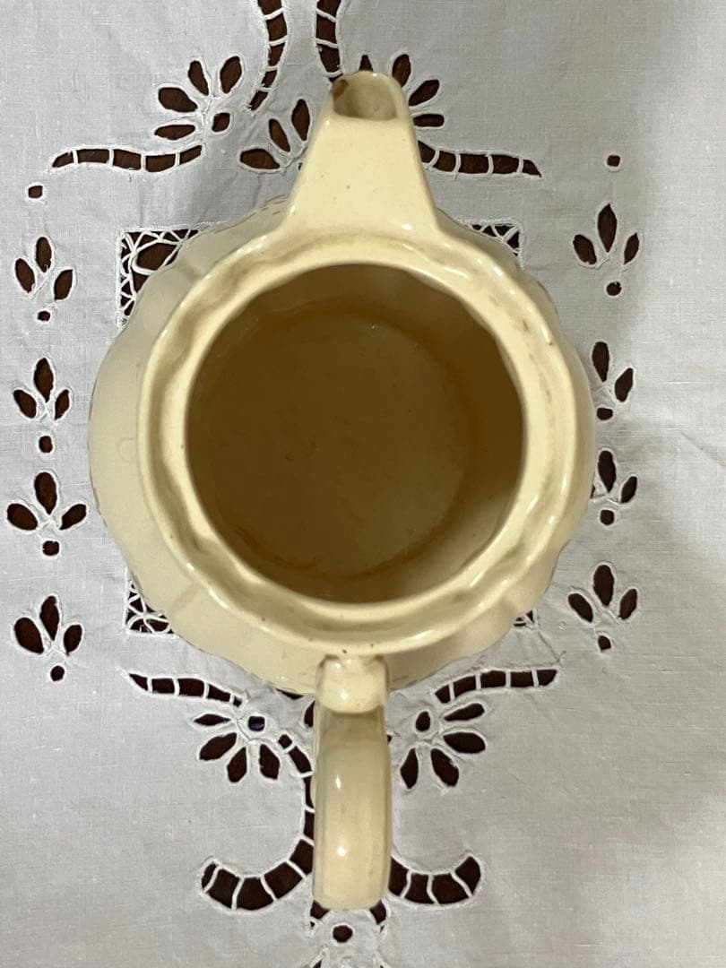 フランスアンティーク　￼サルグミンヌ　カフェポット　花リム