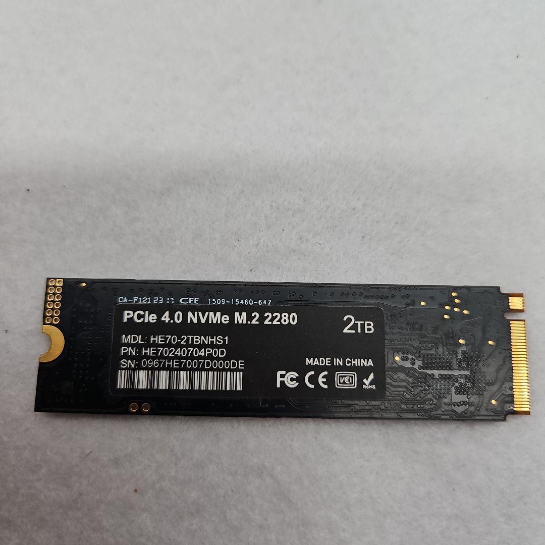 内蔵型SSD HE70-2TBNHS1 2TB NVMe SSD M.2 2280