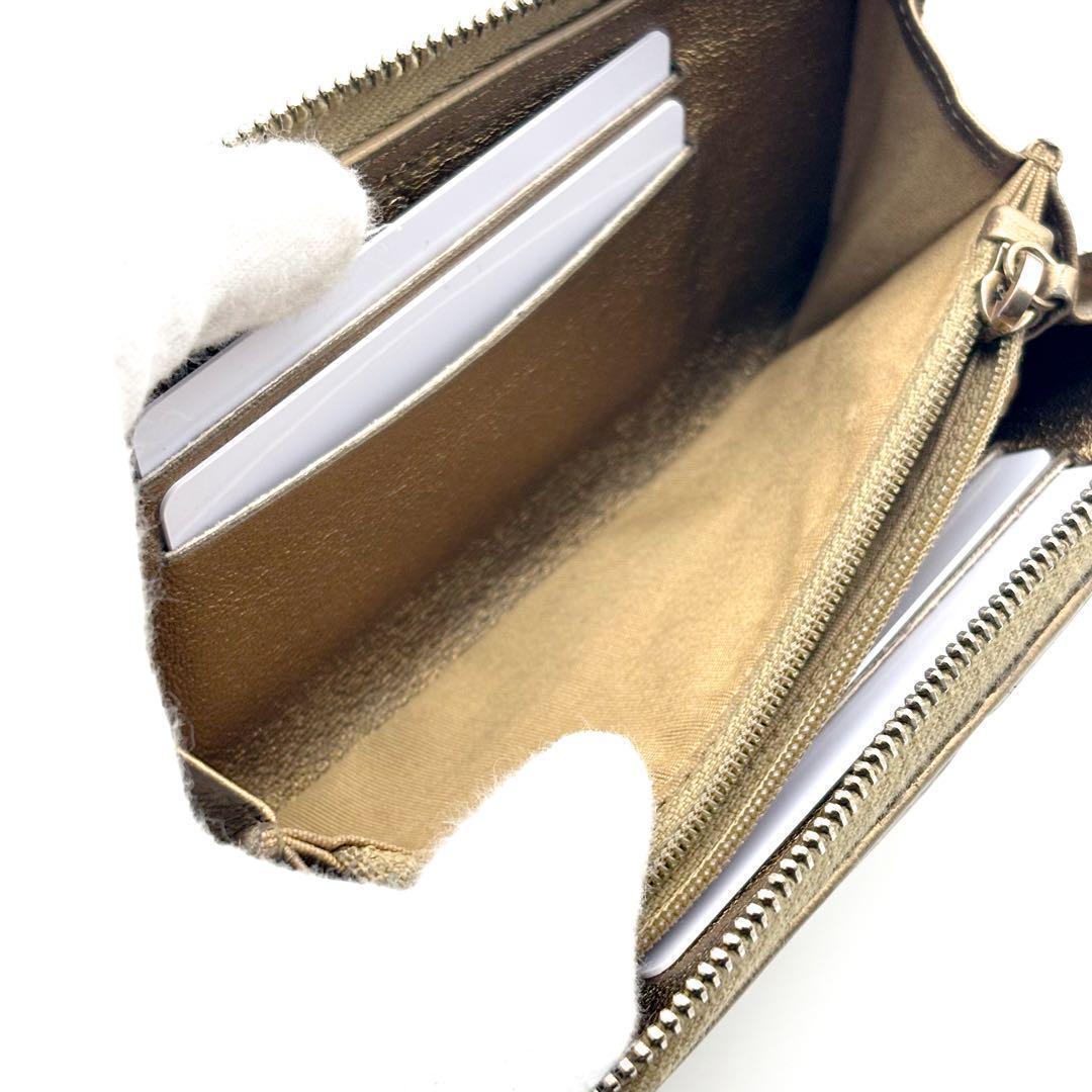 【極美品✨】シャネル 財布 ダイヤモンドココ ジップ ミディアム