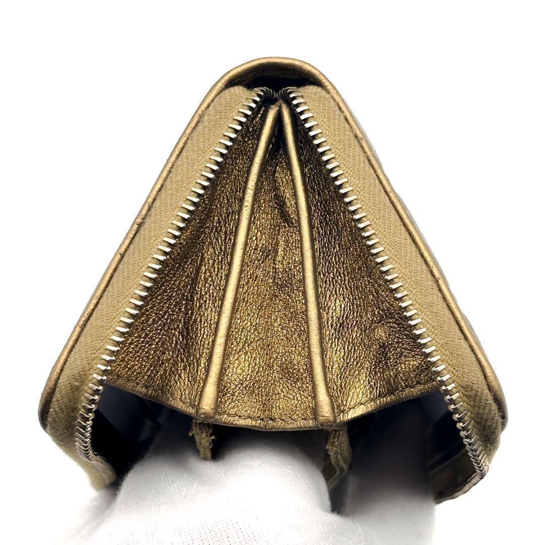 【極美品✨】シャネル 財布 ダイヤモンドココ ジップ ミディアム