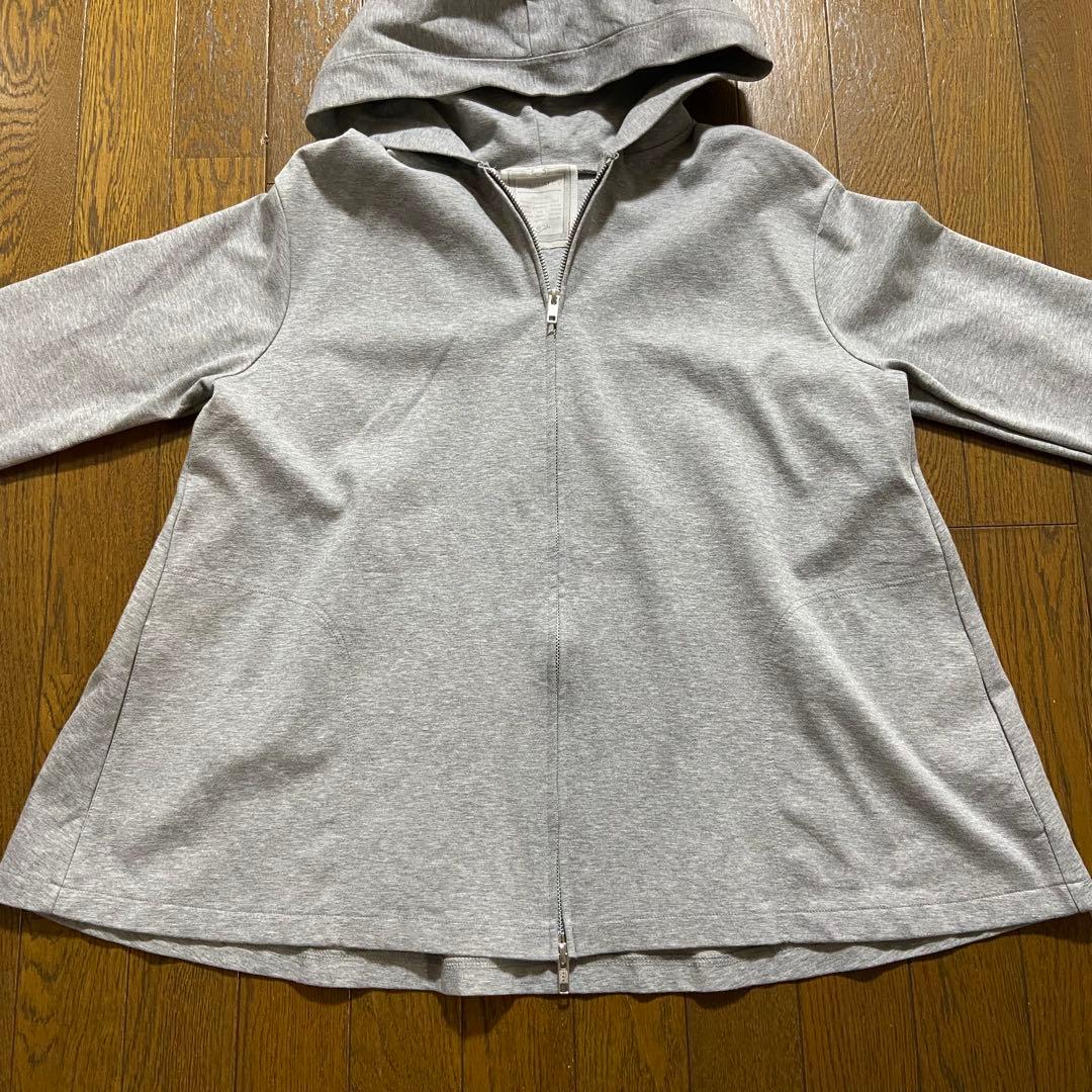 【BEARDSLEY】Aラインジップアップパーカー フレア 新品 グレー