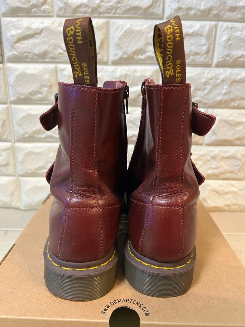 Dr. Martens BLAKE バーガンディ ベルトブーツ