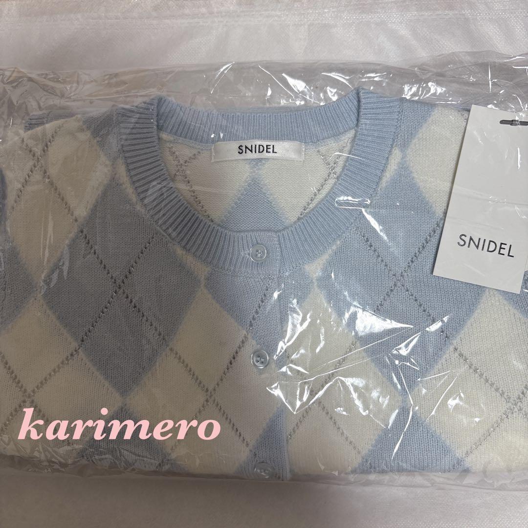 完売色♥️新作新品✨ SNIDEL アーガイルニットアンサンブル✨ LBLU