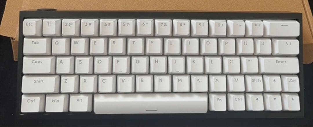 HM66ゲーミングキーボード Tofu60 Redux Case Black