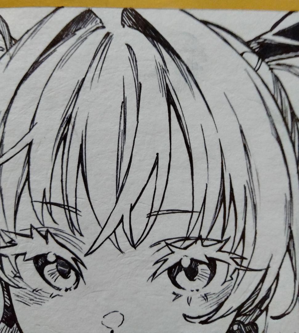 し*こ様 47.オリジナル手描きイラスト　モノクロ