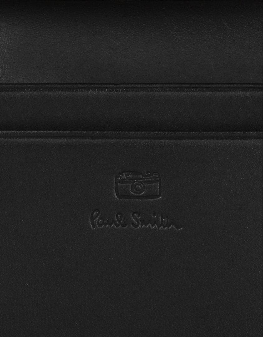 [新品]ポールスミスブラックレザー名刺入れ　外箱有り