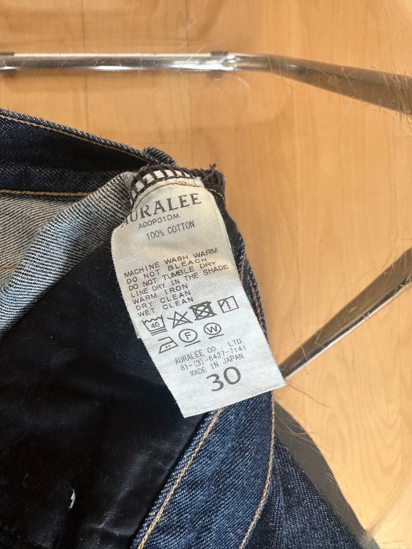 パンツ AURALEE / HARD TWIST DENIM 5P PANTS 30