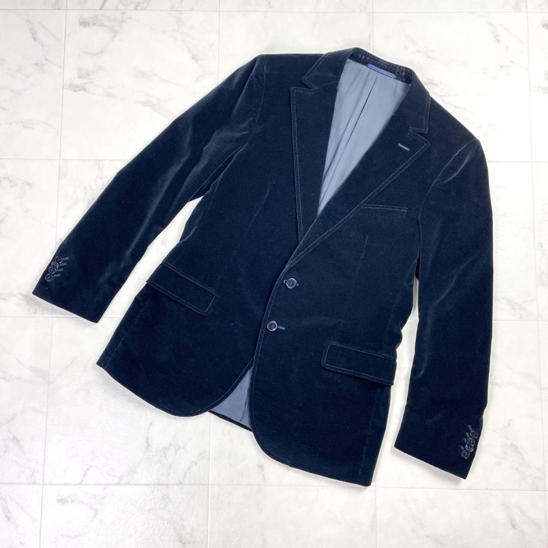 美品 エルメネジルドゼニア テーラードジャケット 総裏 紺 50*KD961