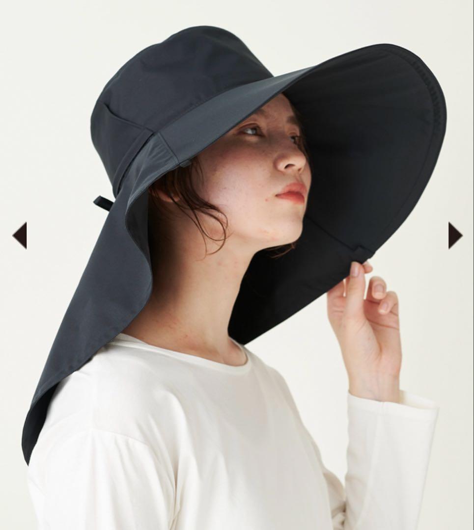 サンバリア100 オーバルハット　ブラック　完全遮光