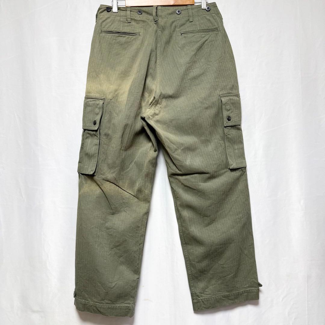 サイズ36！NIGELCABOURN ヘリンボーンアーミーカーゴパンツ