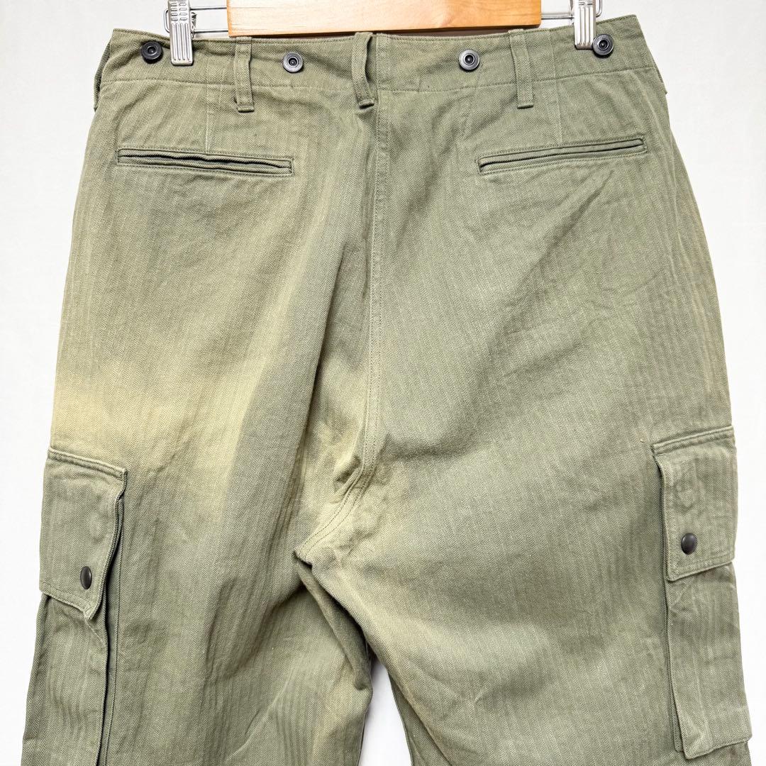 サイズ36！NIGELCABOURN ヘリンボーンアーミーカーゴパンツ