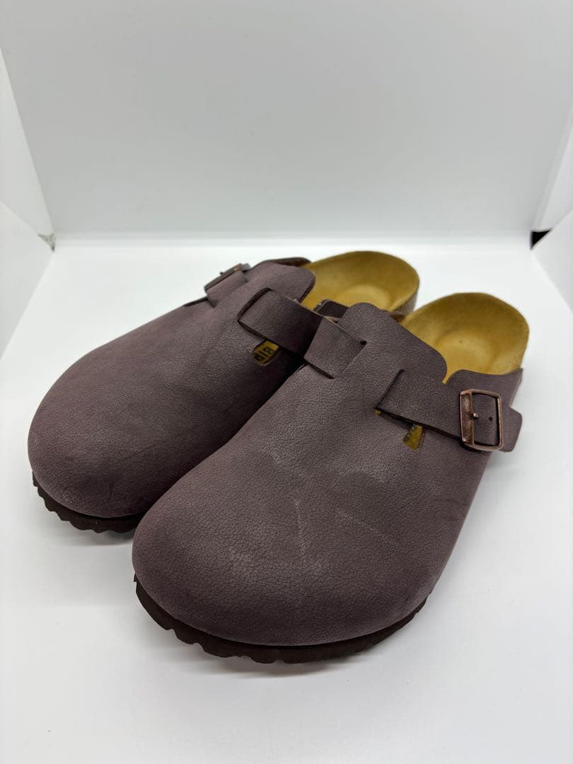 ビルケンシュトックサンダル ボストン ブラウン レザー 茶 26cm 40