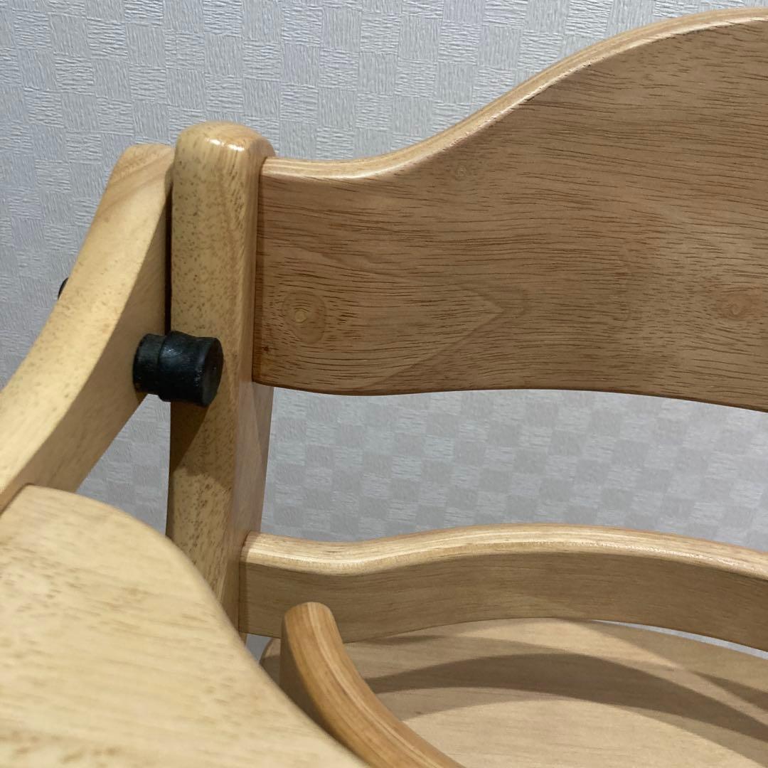 大和屋 すくすくチェアスリムプラス テーブル＆ガード付 ハイチェア ベビーチェア