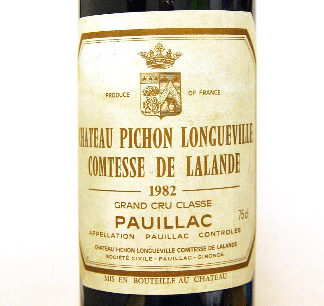 シャトー・ピション・ロングヴィル・コンテス・ド・ラランド　1982年