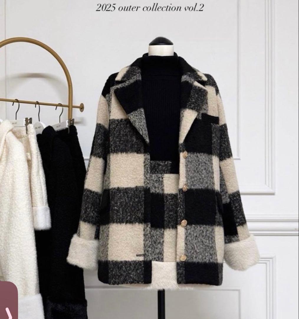  PARTY ファー付テーラージャケットコート