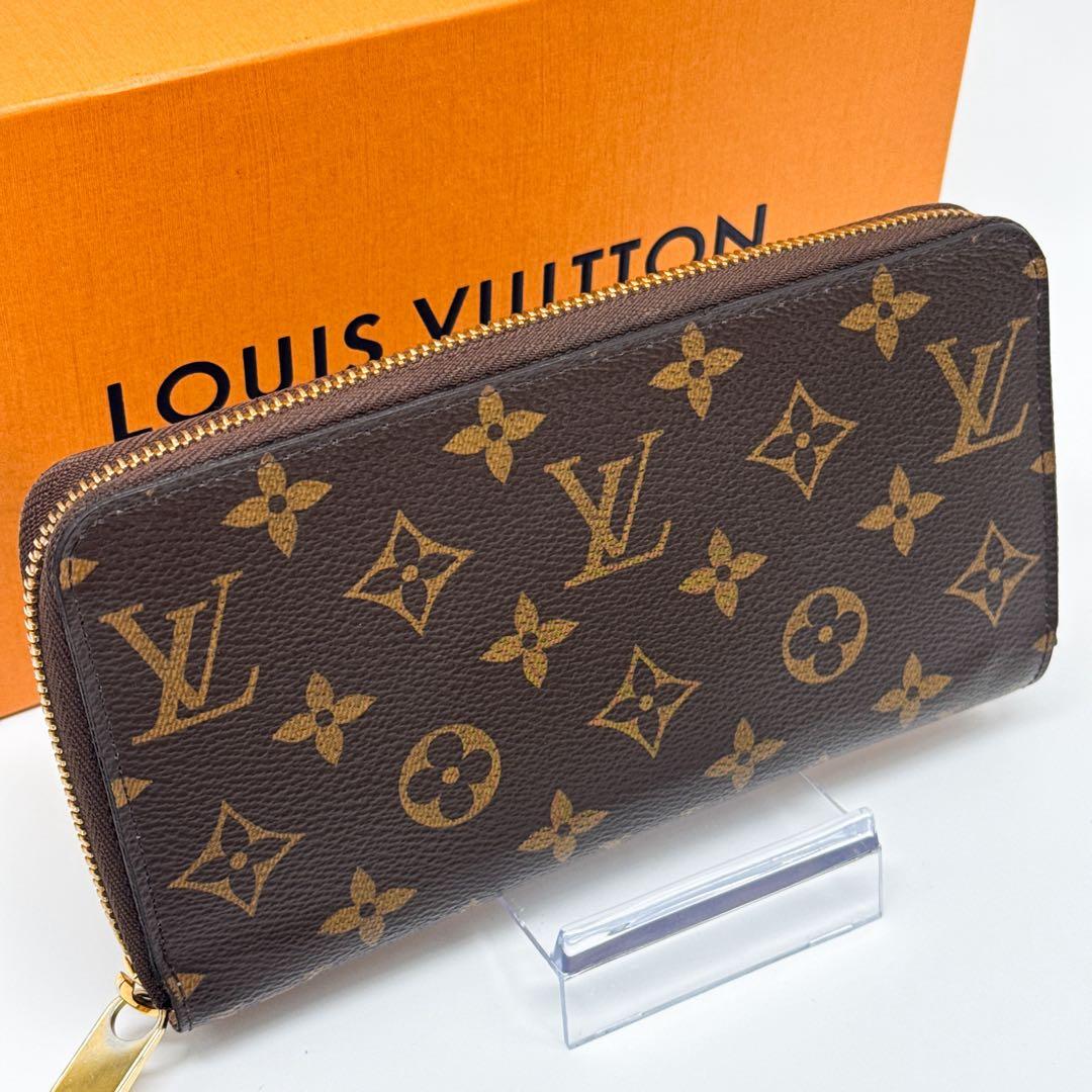 ルイヴィトン モノグラム ジッピーウォレット ピンク 財布 ファスナー ローズ