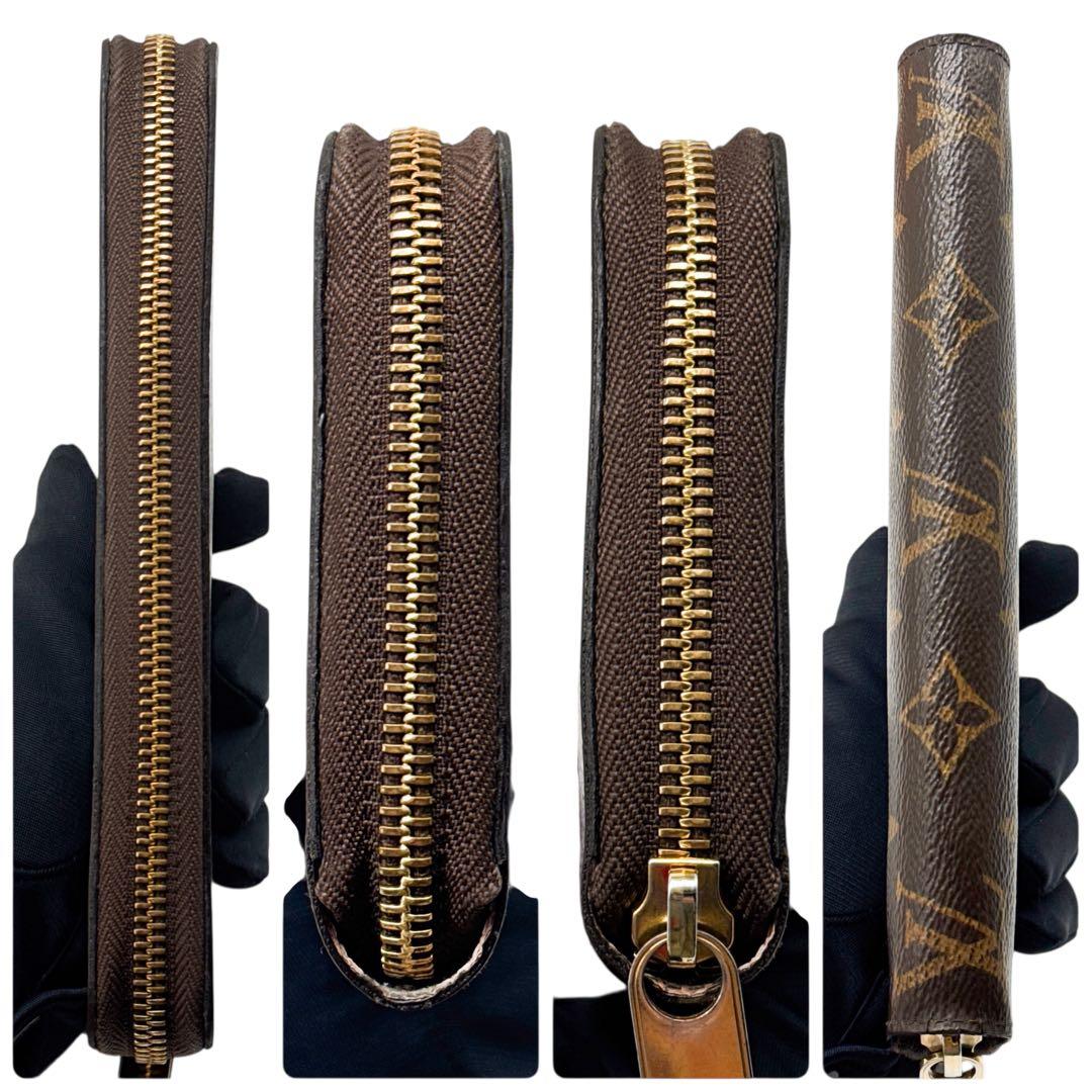 ルイヴィトン モノグラム ジッピーウォレット ピンク 財布 ファスナー ローズ