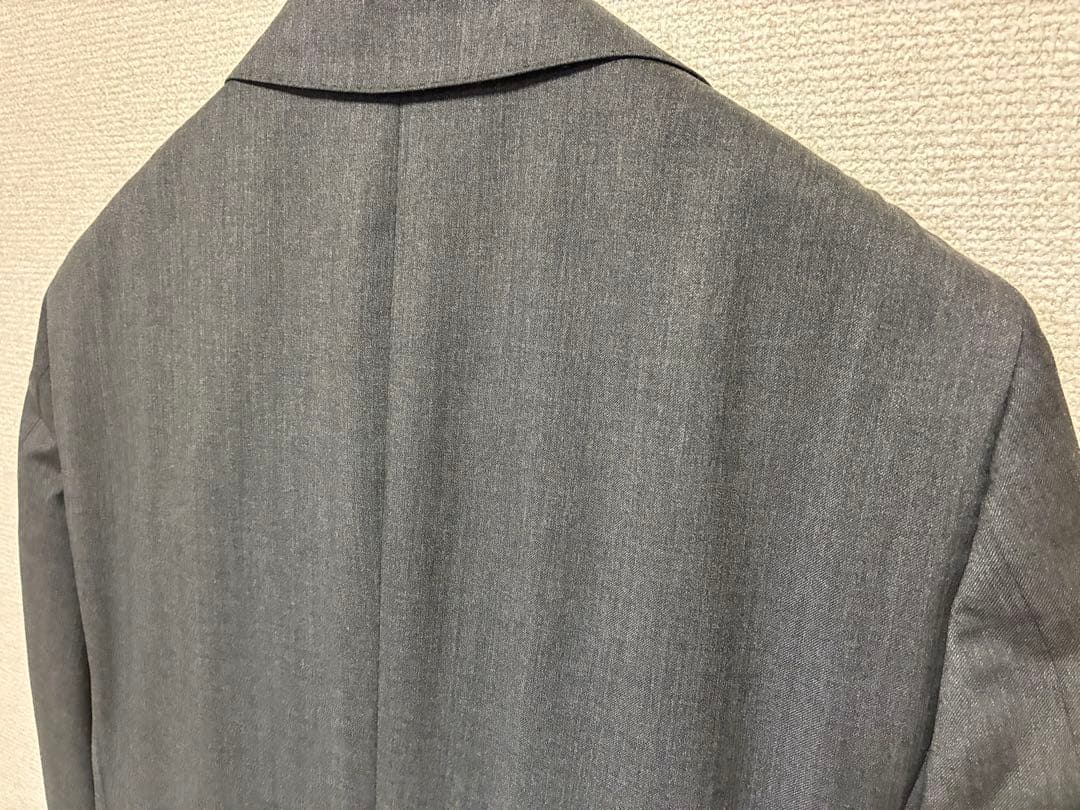 【カノニコ・ハンドメイド・160-8】チャコールグレー スーツ