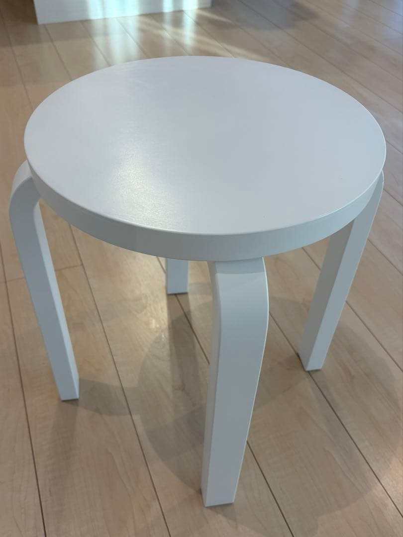 【最終価格】★美品★ アルテック スツールE60 ホワイトラッカー 〈４本脚〉