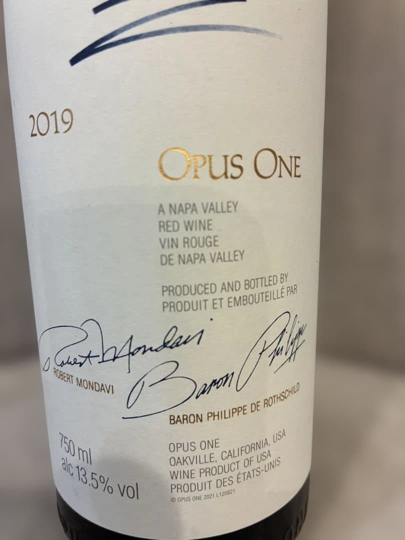 オーパスワン 2019 750ml 正規品 未開栓