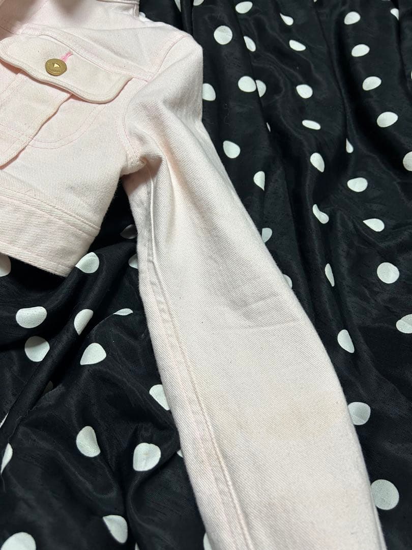 JESUS DIAMANTE バルドーリボン　Gジャン　38 ピンク