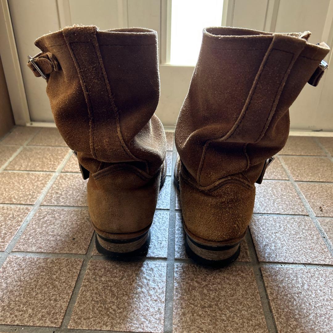 廃盤レッドウイング8178ブラウン スエード エンジニアブーツ 9ハーフ