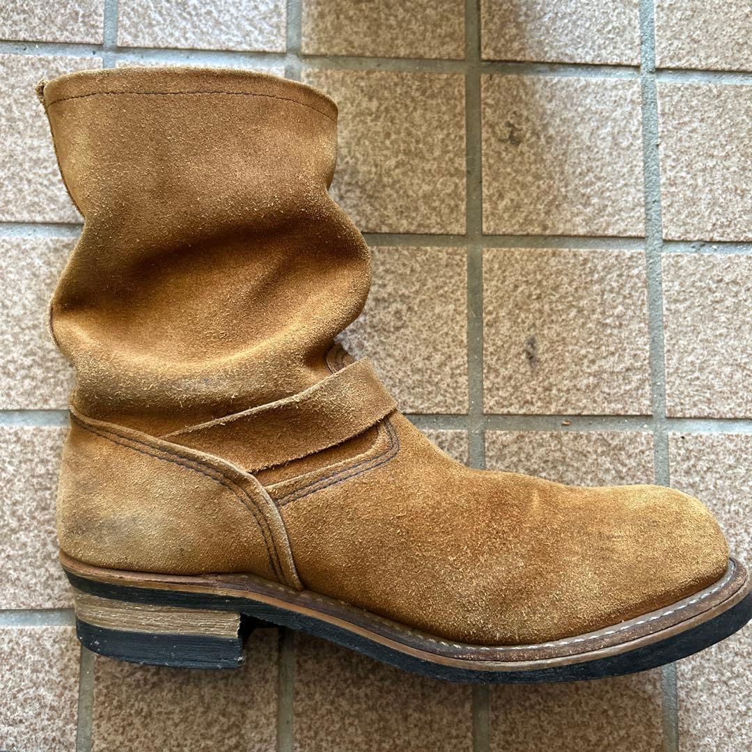 廃盤レッドウイング8178ブラウン スエード エンジニアブーツ 9ハーフ