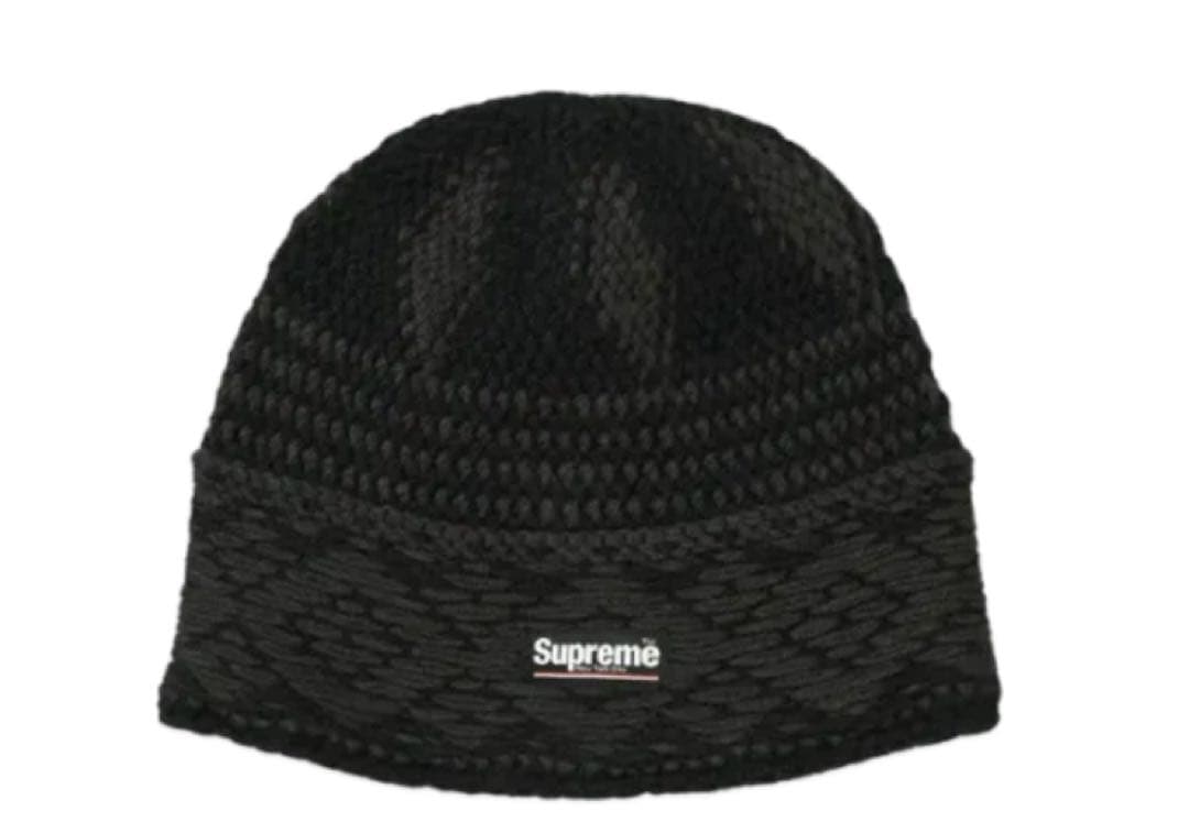 新品未使用　Supreme Diamond Beanie Black