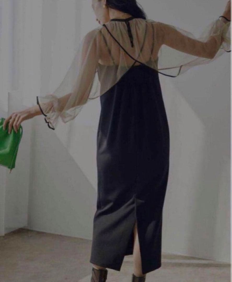 【新品】AMERI MANY WAY AIRY VEIL DRESS