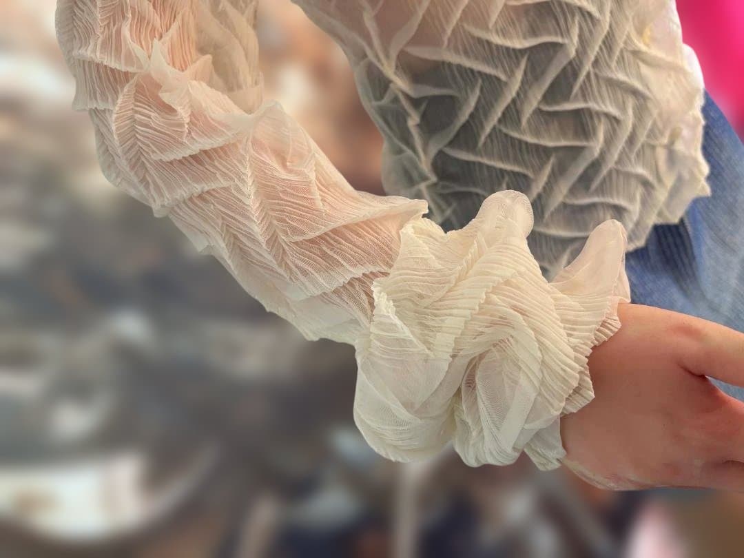 ISSEYMIYAKE　プリーツ 変形シアーシャツ